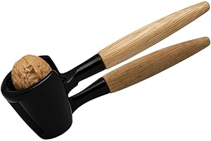 VENTEO Casse Noix en Métal et Bois Robuste | Pince Cuisine Ergonomique et Antidérapante pour Fruits à Coque | Outil Casse tete Multifonction Résistant pour Décortiquer Noisettes et Noix de Macadamia