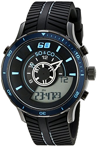 SO & CO New York Herren Monticello digital Display Quarzuhr – 5035