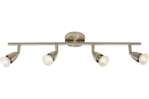 ENDON Saxby Amalfi 50W 4 Light Satin Nickel Decorative Commercial Domestic Adjustable Spotlight Bar