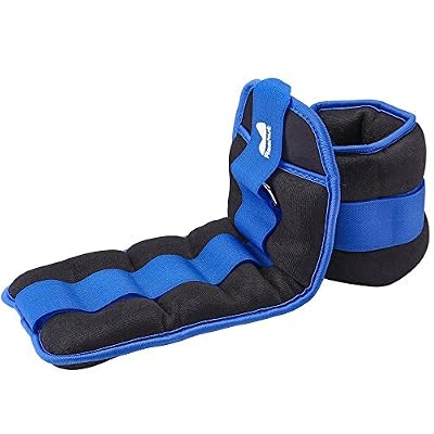 Reehut Poids de Cheville, Poids de Poignet durable(1 paire) w/avec Sangle Réglable pour Remise en forme, Exercice, Marche, Jogging, Gymnastique, Aérobic, Gymnase - Bleu ciel