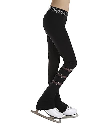 Tenue D'Entraînement Patinage Artistique Femme - Leggings Et Veste Noirs à Strass