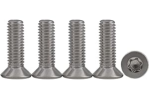 Drenky 10 pièces M5 x 20 Vis à tête fraisée Vis Torx en acier inoxydable 304 Vis à Métaux Entraînement Standard Vis entièrement filetées Pour l'équipement de machine et les meubles à la maison