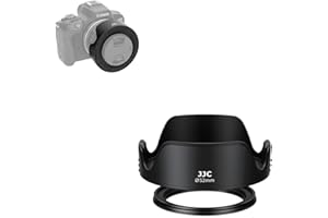 52mm Lens Hood, JJC Universal Tulip Flower Lens Hood Compatible with Canon EF 40mm F/2.8, EF-M 18-55mm F/3.5-5.6, Nikon Z 26mm F/2.8, AF-S DX 18-55mm F/3.5-5.6G VRII, Sigma 30mm F/1.4 DC DN Lens