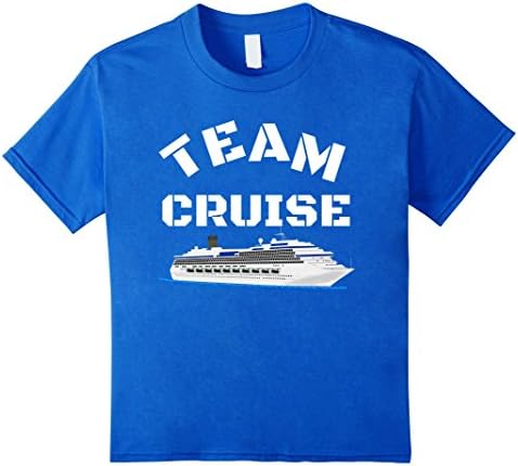 Kids Team Cruise Funny Gift Group Vacation Gift  T-Shirt  10 Royal Blue
