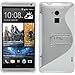 Price comparison product image PhoneNatic Silicone Case compatible with HTC One Max - white Cover + protective foils