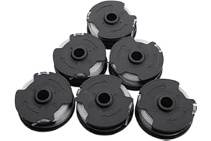 Konuooer Lot de 6 bobines de fil de rechange pour coupe-bordures LIDL Parkside PRTA 20-Li A1 / B2 / C3 Accessoires pour coupe-bordures 27FT/8.3M pour PRT 300 A1, PRT 550 A1/A3/ A5