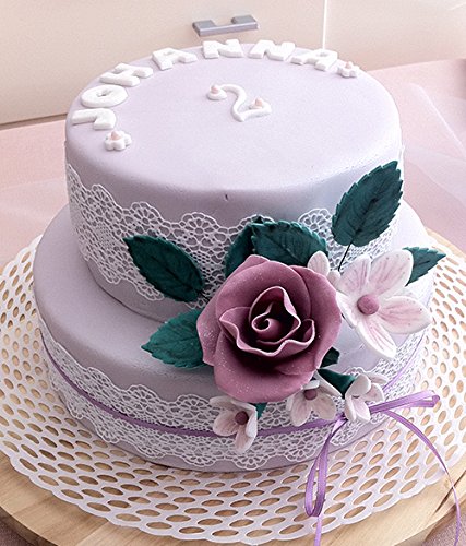 AUSROLLSTAB 50 cm Rollstab Fondant Teigrolle Marzipan Tortendeko Ausstecher inkl. Abstandsringe SC36 - 3