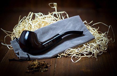 Klassische Tabakpfeife – Handgemachte Pfeife aus edlem Holz für Einsteiger und Fortgeschrittene - 2