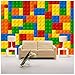 Produktbild 3D Wallpaper Fresco Silk Cloth Collage Benutzerdefinierte Größe  Wandbilder Tapete Für Wohnzimmer Lego Bricks Kinder Schlafzimmer Spielzeug Shop Wandbild Tapete Decor-200X140Cm,Ayzr