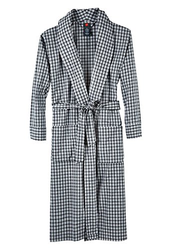 Preisvergleich Produktbild Hanes herren Hanes Men's Woven Shawl Collar Robe Bademantel - schwarz