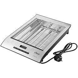 UFESA TT7920 Grille-Pain Plat 700 W, Ecran LCD, Ajustement Rotation, Blanc