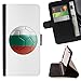 Produktbild STPlus Bulgarien Bulgare Fußball Ball Flagge Leder Hülle Case Brieftasche Schutzhülle für Samsung Galaxy Grand Prime