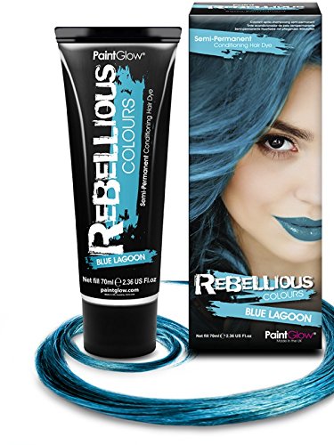 Paintglow Rebellious Colours Semi Permanente Haarfarbe (Blue Lagoon)