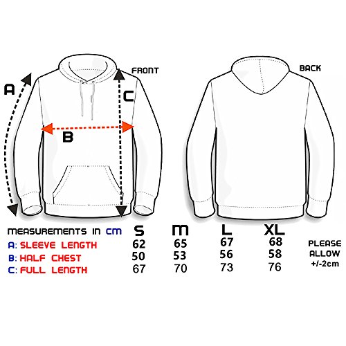 De talla mediana negro sudadera de estilo clásico unisex