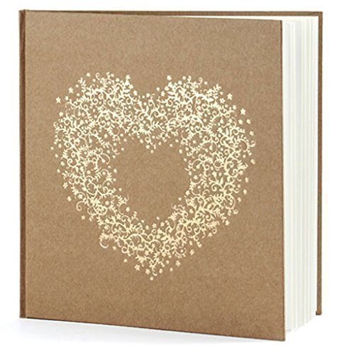 Gästebuch Hochzeit Hochzeitsgästebuch Fotoalbum Hochzeitsalbum Hochzeitsbuch mit Herzverzierung von Haus der Herzen ®