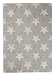 Produktbild Tapiso Canvas Modern Teppich Kurzflor Designer Teppiche mit Geometrisch Sternen Muster in Pastell Grau Creme Perfekt für Jugendzimmer Kinderzimmer ÖKOTEX 140 x 200 cm