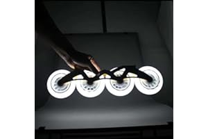 Altsuceser Ruedas de patinaje en línea con luces para exteriores, ruedas de patinaje en línea, ruedas de patinaje en línea, ruedas de repuesto con flash LED