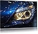 Produktbild Weißer BMW vor Ruine Bild auf Leinwand, XXL riesige Bilder fertig gerahmt mit Keilrahmen, Kunstdruck auf Wandbild mit Rahmen, guenstiger als Gemaelde oder Bild, kein Poster oder Plakat, Format:60x40 cm