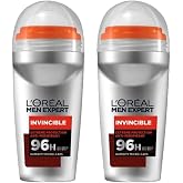 L'Or&eacute;al Paris 2 Men Expert Invincible Anti Perspirant Roll On (2 x 50 ml)