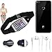 Produktbild Bauchtasche Gürteltasche für Huawei P8 Lite 2017 Dual SIM, schwarz + Kopfhörer. Sport Running Jogging Fitness Laufen Umhängetasche Exercise Schutzhülle - K-S-Trade (TM)