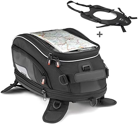 Tank Bag Kawasaki Ninja 650 Givi XS312 15 liters black + Tank Fitting System T460B