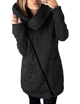 570g Junshan Mäntel Damen schwarz Lang Jacke Updated Outwear Tops Strickmäntel Warm Oversized 36-50