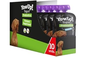 Perro - Yogur YowUp! Natural para Perros sin añadidos Fuente de Proteinas Sin Lactosa | Snack de Yogurt | ANIMALUJOS (Caja 10 Unidades)