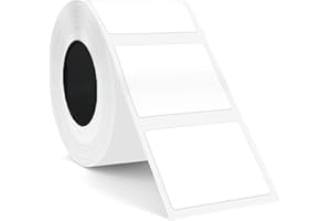 SUPVAN T50M Series Label Maker Tape, 40mm × 30mm 250 Labels/Roll Genuine Laminated Thermal Label Tape Refill, Waterproof Oilproof Highly Adhesive Auto Detect Labels, Black on White