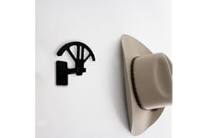 BANTLOU Verstellbarer Cowboyhut-Halter, Holz-Cowboyhut-Wandhalterung, Ständer für die Wand, kann die ursprüngliche Form des Hutes beibehalten, 4-fach verstellbares Westernhut-Display, für Fedoras, Cowboyhut,