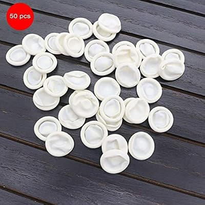 LouiseEvel215 Caoutchouc de litière de Latex jetable, Gants de Protection des Doigts de Doigt d'art Latex Approx50PCS