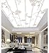 Produktbild Mznm 3D Deckenleuchte Fototapete Tapete Muster Blume Elegant Deckenleuchte Decor Wohnzimmer Wand Tapete Wandbild 200x140cm