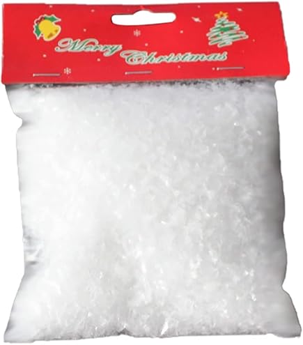 Tappetino Neve Artificiale Per Decorazioni Natalizie - 240x100 Cm, Poliestere, Bianco Opaco - Foto 6