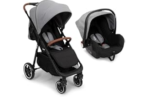 Baninni 2-en-1 Poussette Multi Stands avec Siège d’Auto Ditta Gris