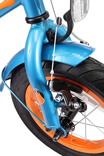 BIKESTAR® Premium Design Kinderfahrrad für coole Kids ab 3 Jahren ★ 12er Deluxe Cruiser Edition ★ Champion Blau - 8