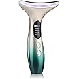 Face Massager，Anti-Wrinkle Face Device，Portable Skin Tightening Beauty Toning Device with 45 ±5°C Heat and 4 Massage Modes for SkinTightening & Neck Lifting EMS Massage Face Toning Firming (Gradient)