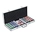 Produktbild Homcom Pokerkoffer Pokerset 500 Pokerchips Poker Set Jetons Koffer, Alu+ Polystyrol, 55.5x22x6.5cm