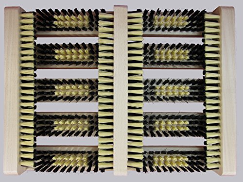 Schuhputzer / Schuhabstreifer LOGAN (36x27x5), Buche, PVC-Borste - 4