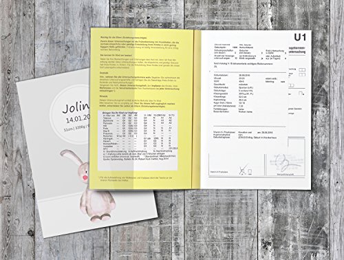 U-Heft Hülle SET Waldtiere Untersuchungsheft Hülle & Impfpasshülle personalisierbar mit Namen und Geburtsdatum - 8