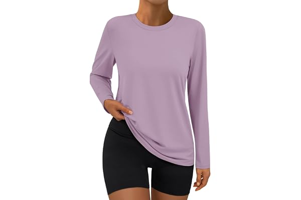 Suncife kvinnor träningstoppar långärmad gym skjortor sommar atletisk yoga lös passform t-shirts