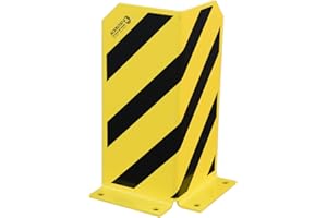ACKRUTAT L-shape post protection, shelf corner, 400 mm height, maximum protection according to DGUV 108-007 and DIN EN 15635, 5 mm material thickness, traction protection, robust and durable impact protection