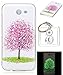 Produktbild Ultra Slim Dünn Silikon Luminous Silikonsoftshell TPU für Galaxy J7 2017, Niedliche Cartoon Malerei,Premium Handy Tasche Schutz Hülle Case Cover Etui Strass Schutz schutzhülle Bumper Schale Silicone für Samsung Galaxy J7 2017 +Schlüsselanhänger (WW10)