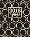 Produktbild Agenda: 2018 Agenda settimanale italiano : Cerchi dorati shimmer su sfondo nero : 19x23cm (Calendari, agende, rubriche, organizar e diari per appuntamenti)