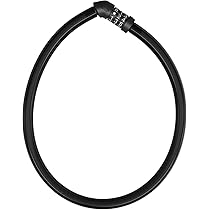 ABUS 4408K Lucchetto A Cavo Per Bici - Acciaio Con Rivestimento, Livello Sicurezza 2, Nero