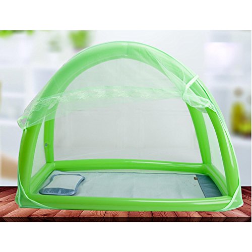 Preisvergleich Produktbild MYENG Neue aufblasbare Baby Nets Cover Neugeborene große zusammenklappbare Verschlüsselung Portable Moskito Schutz Kinder General Yurts , green