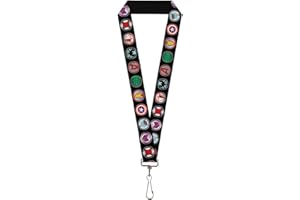 Buckle Down 9-Avenger Icons Noir/multicolore – Cordon de 2,5 cm