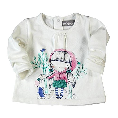 BÓBOLI Baby-Boys Camiseta Punto Elástico Shirt, off-white (blanco quimico), size 4 years