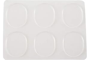 Pmandgk 6 teile/satz Snare Drum Mute Pad Trommel Daempfer Pads Snare Trommel Schalldaempfer Mute Transparent Schlaginstrument Zubehoer (Transparent)