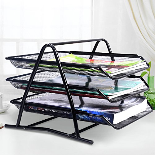 Briefablage Papierablage Dokumenten Schreibtischablage Briefkorb Ablagefach - 4