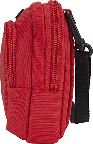 Case Logic DCB302 Kameratasche S inkl. Schultergurt/Gürtelschlaufe (mit Zubehörfach) rot/grau - 4