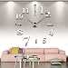 Produktbild EsportsMJJ DIY Silber Large 3D Wand Mauer Uhren Schmuck